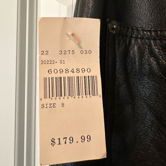 Brand new with tags Wilsons Leather ( high quality) boot cut leather jeans. - Picture 3 of 3